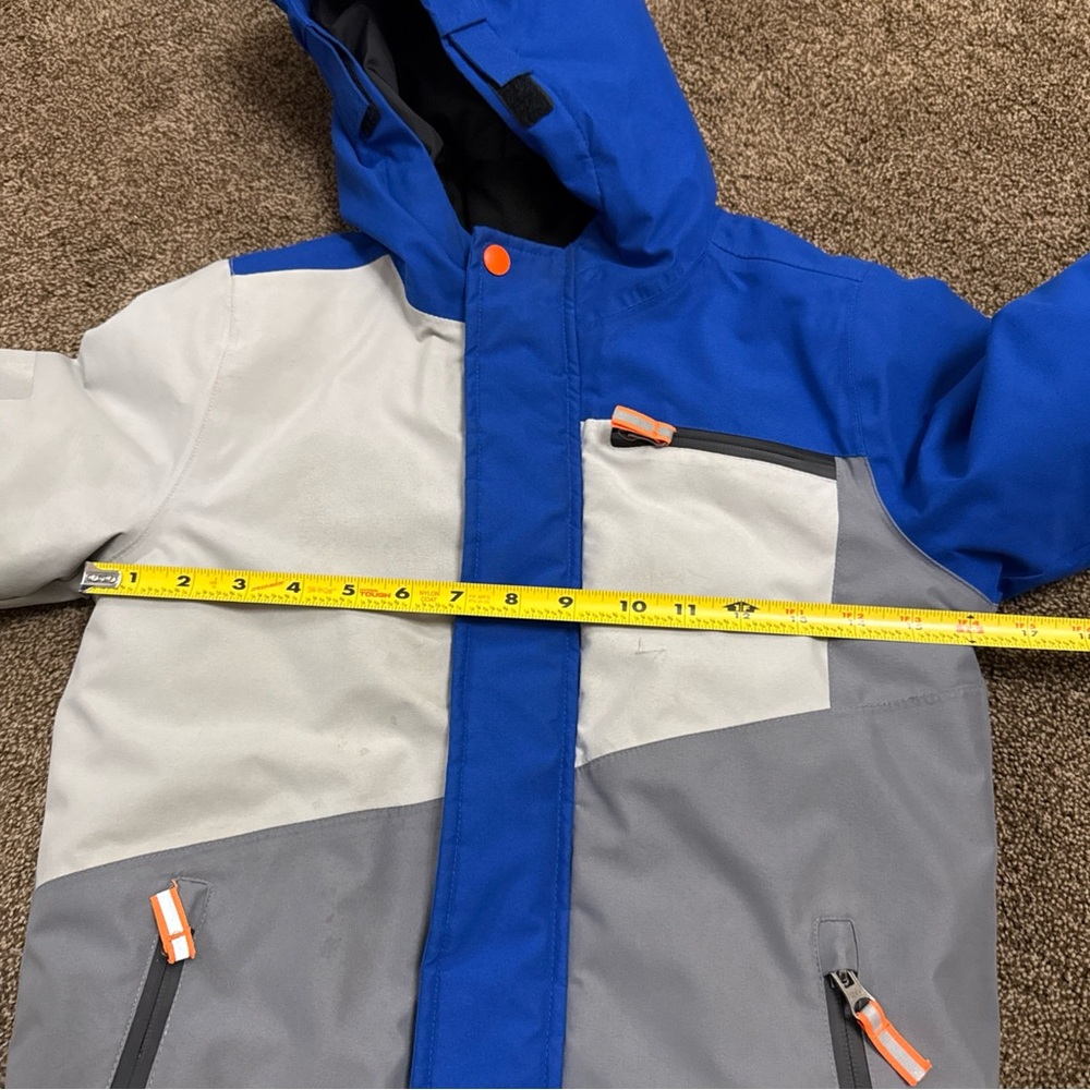 Kids Snowsuit Set Size 6-7 Ski Jacket & Pants Boys Swiss Tech Blue Grey - Picture 11 of 13